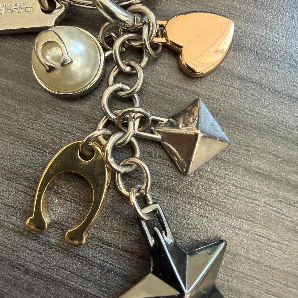 Coach Multi-Charm Keychain – New Without Tags 🖤